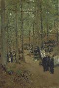 Max Liebermann Memorial Service for Emperor Frederick at Kosen oil painting on canvas